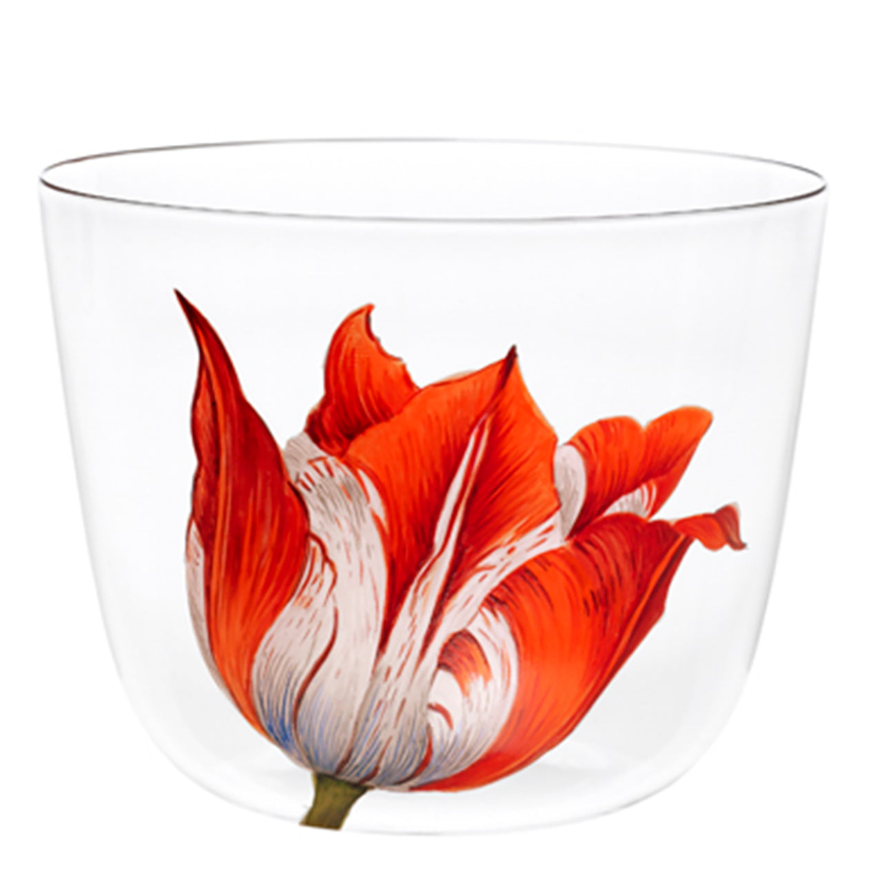 "Tulipmania" Black Water Tumbler by Leonid Rath