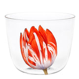 "Tulipmania" Black Water Tumbler by Leonid Rath