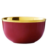 "Schubert" Champagne Bowl Carmine Red & Gold by Augarten