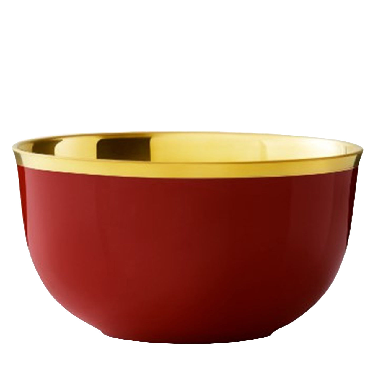 "Schubert" Champagne Bowl Carmine Red & Gold by Augarten
