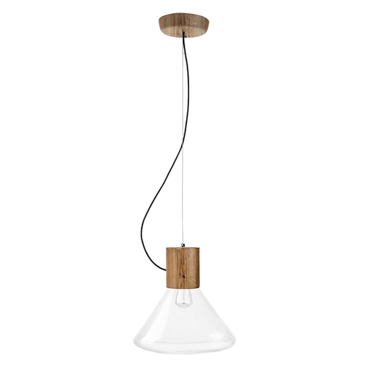 Large "Muffins" Oak Pendant Light by Lucie Koldova & Dan Yeffet