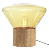 Medium "Muffins" Oak Base Table Lamp by Lucie Koldova & Dan Yeffet