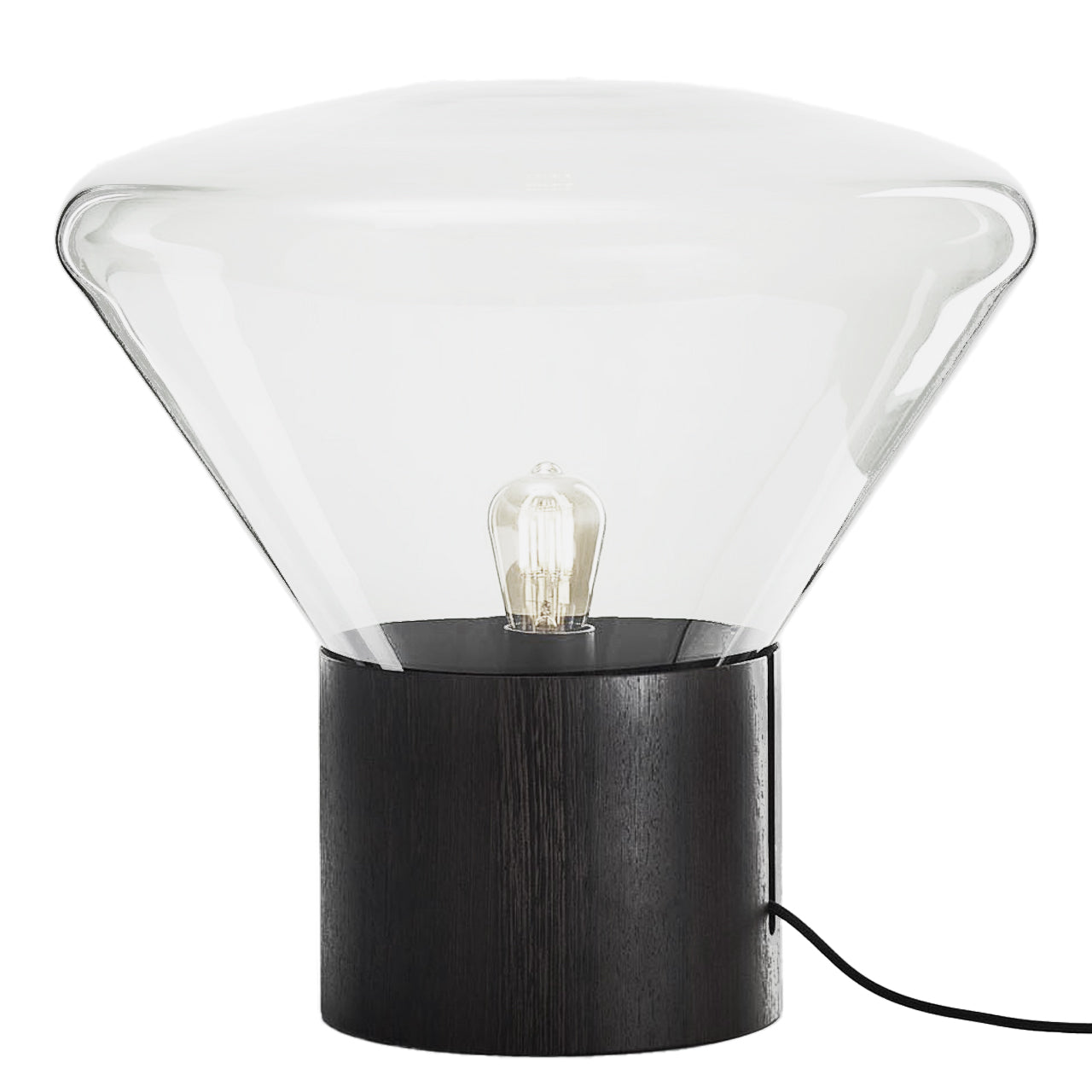 Medium "Muffins" Oak Base Table Lamp by Lucie Koldova & Dan Yeffet