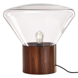 Medium "Muffins" Walnut Base Table Lamp by Lucie Koldova & Dan Yeffet