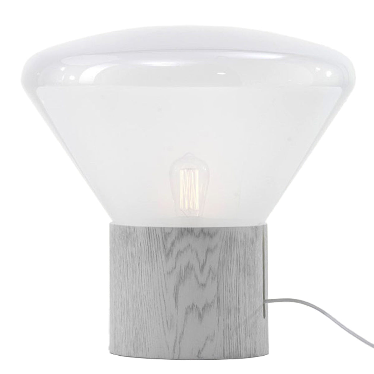 Medium "Muffins" Walnut Base Table Lamp by Lucie Koldova & Dan Yeffet