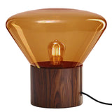 Mini "Muffins" Walnut Base Table Lamp by Lucie Koldova & Dan Yeffet