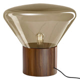 Medium "Muffins" Walnut Base Table Lamp by Lucie Koldova & Dan Yeffet