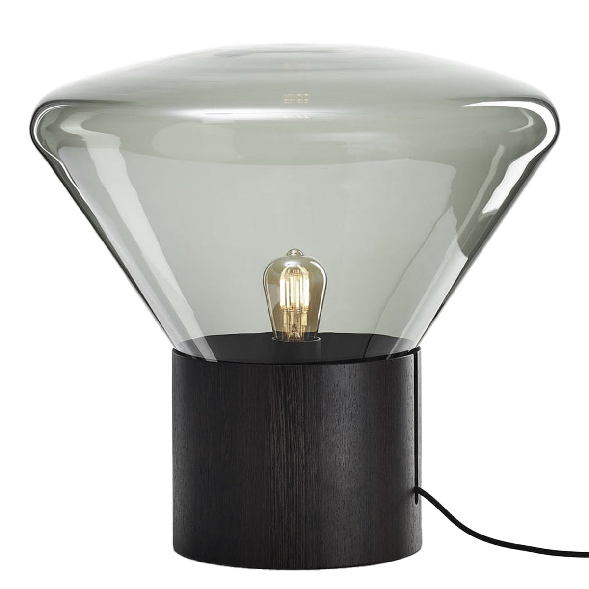 Medium "Muffins" Oak Base Table Lamp by Lucie Koldova & Dan Yeffet