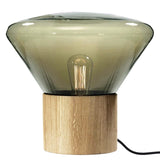 Medium "Muffins" Walnut Base Table Lamp by Lucie Koldova & Dan Yeffet