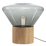 Medium "Muffins" Oak Base Table Lamp by Lucie Koldova & Dan Yeffet