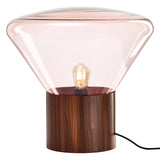 Mini "Muffins" Walnut Base Table Lamp by Lucie Koldova & Dan Yeffet