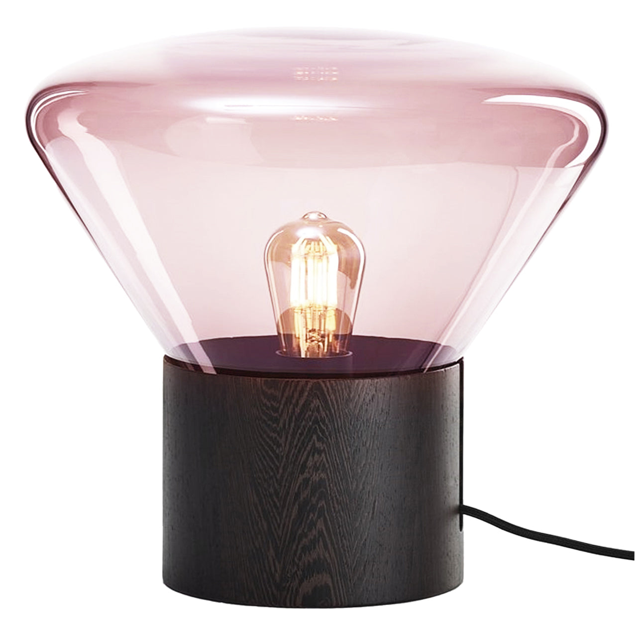 Medium "Muffins" Oak Base Table Lamp by Lucie Koldova & Dan Yeffet