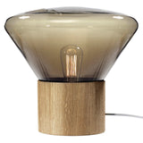 Large "Muffins" Walnut Base Table Lamp by Lucie Koldova & Dan Yeffet