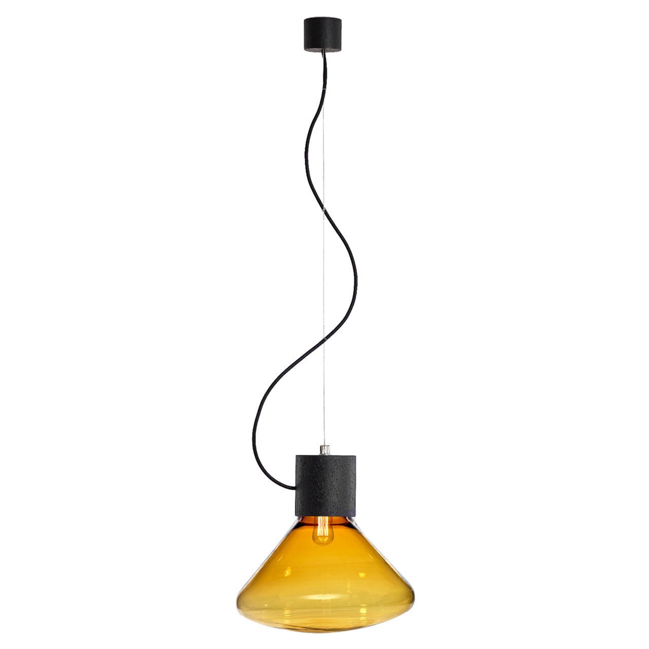 Large "Muffins" Oak Pendant Light by Lucie Koldova & Dan Yeffet