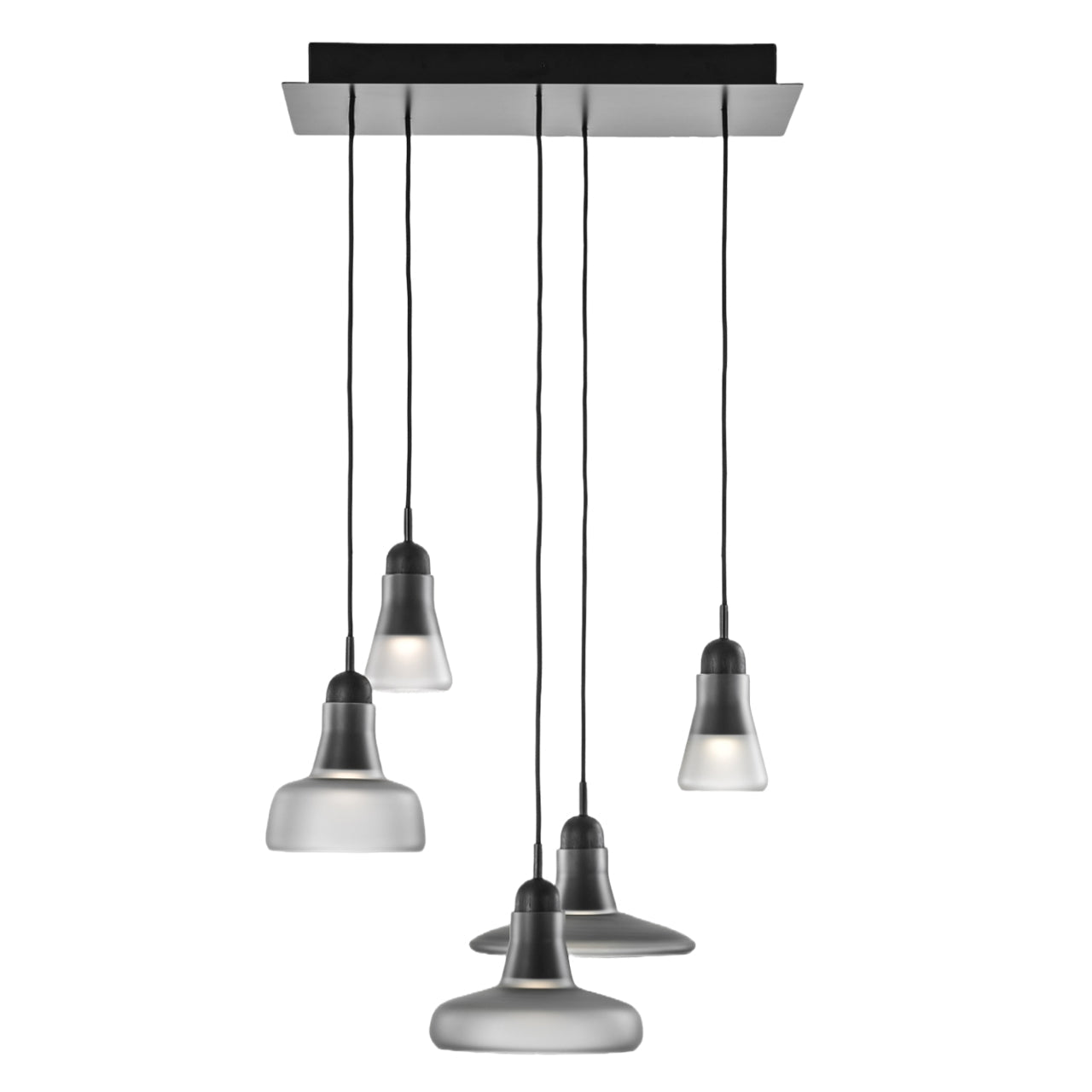 "Shadows" 931 Chandelier in Walnut by Lucie Koldova & Dan Yeffet