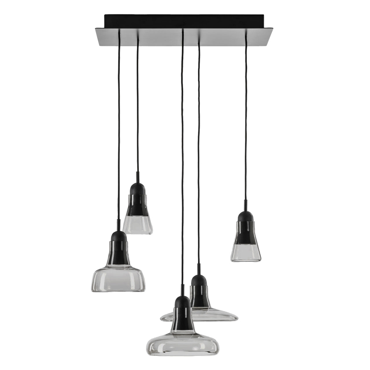 "Shadows" 931 Chandelier in Walnut by Lucie Koldova & Dan Yeffet