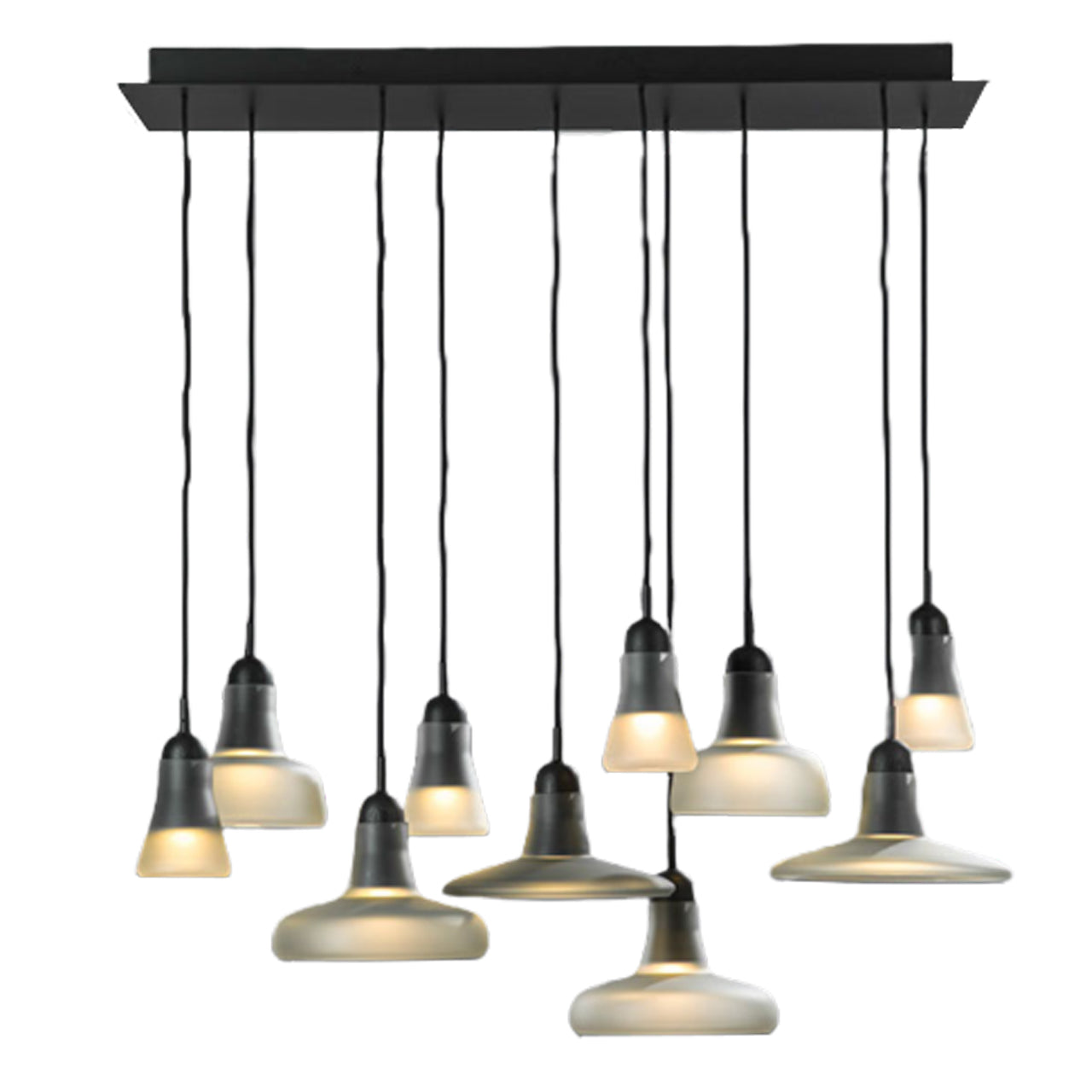 "Shadows" 921 Chandelier in Walnut by Lucie Koldova & Dan Yeffet