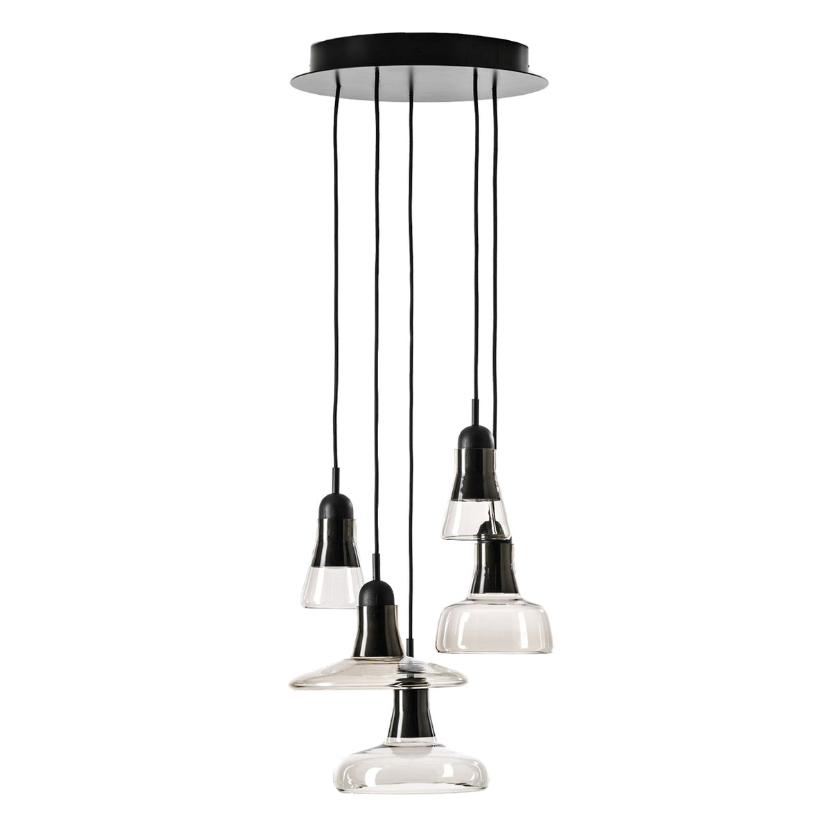 "Shadows" 929 Chandelier in Metal by Lucie Koldova & Dan Yeffet