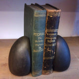 Pair of "Drop" Bookends #4936 in Patinated Brass by Carl Auböck