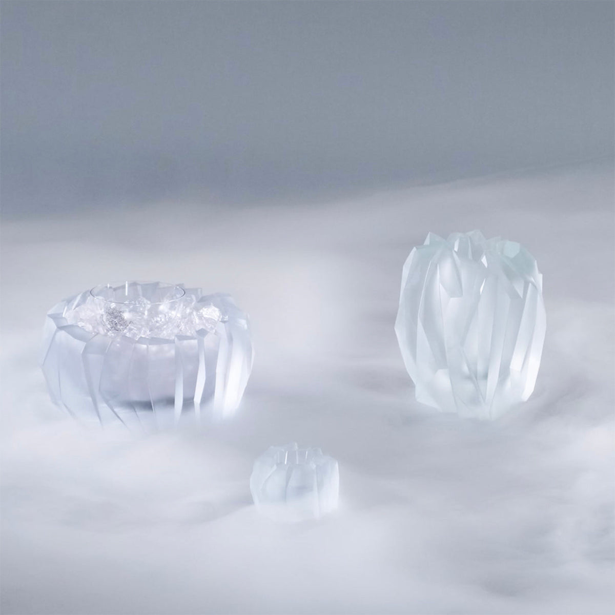 "Glacier" Tea Light by Sebastian Menschhorn