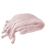 Mohair Queen Blanket with Large Tassel Fringe