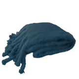 Mohair King Blanket with Large Tassel Fringe