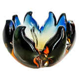 Multi Color Czech Art Glass Bowl