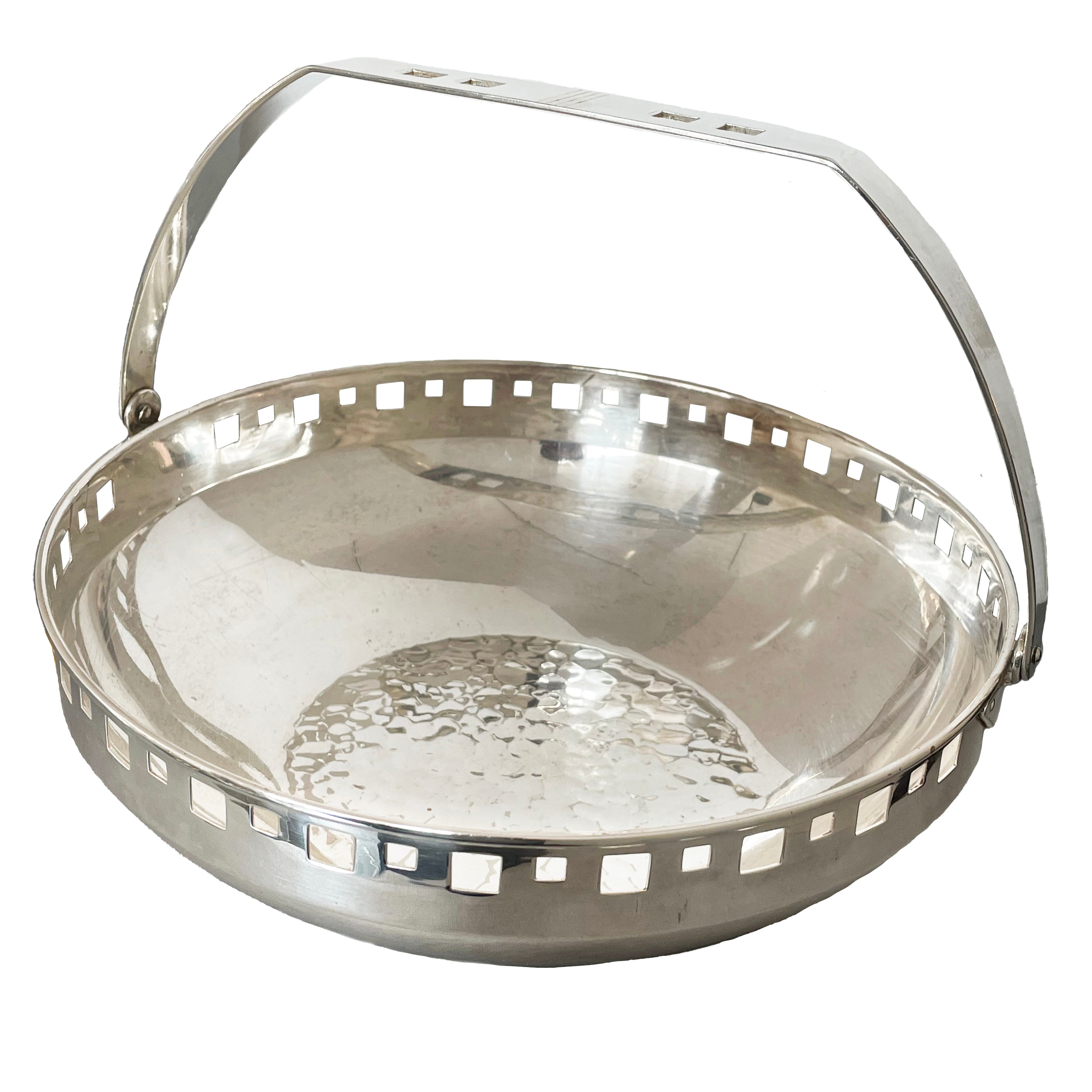 Jugendstil (Art Nouveau) Silver Bowl/Basket