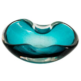 Teal Murano Glass Bowl