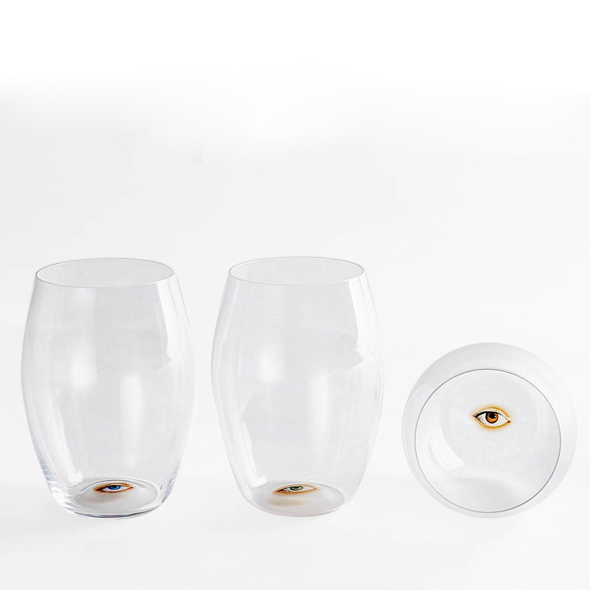 "Balloon" Drinking Set No. 279 Brown Eye Tumbler Medium by Ted Muehling