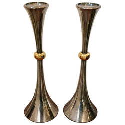 Pair of Silver Candleholders by Jens Quistgaard