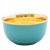 "Schubert" Champagne Bowl Turquoise & Gold by Augarten