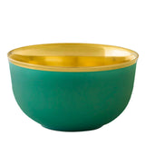 "Schubert" Champagne Bowl Turquoise & Platinum by Augarten