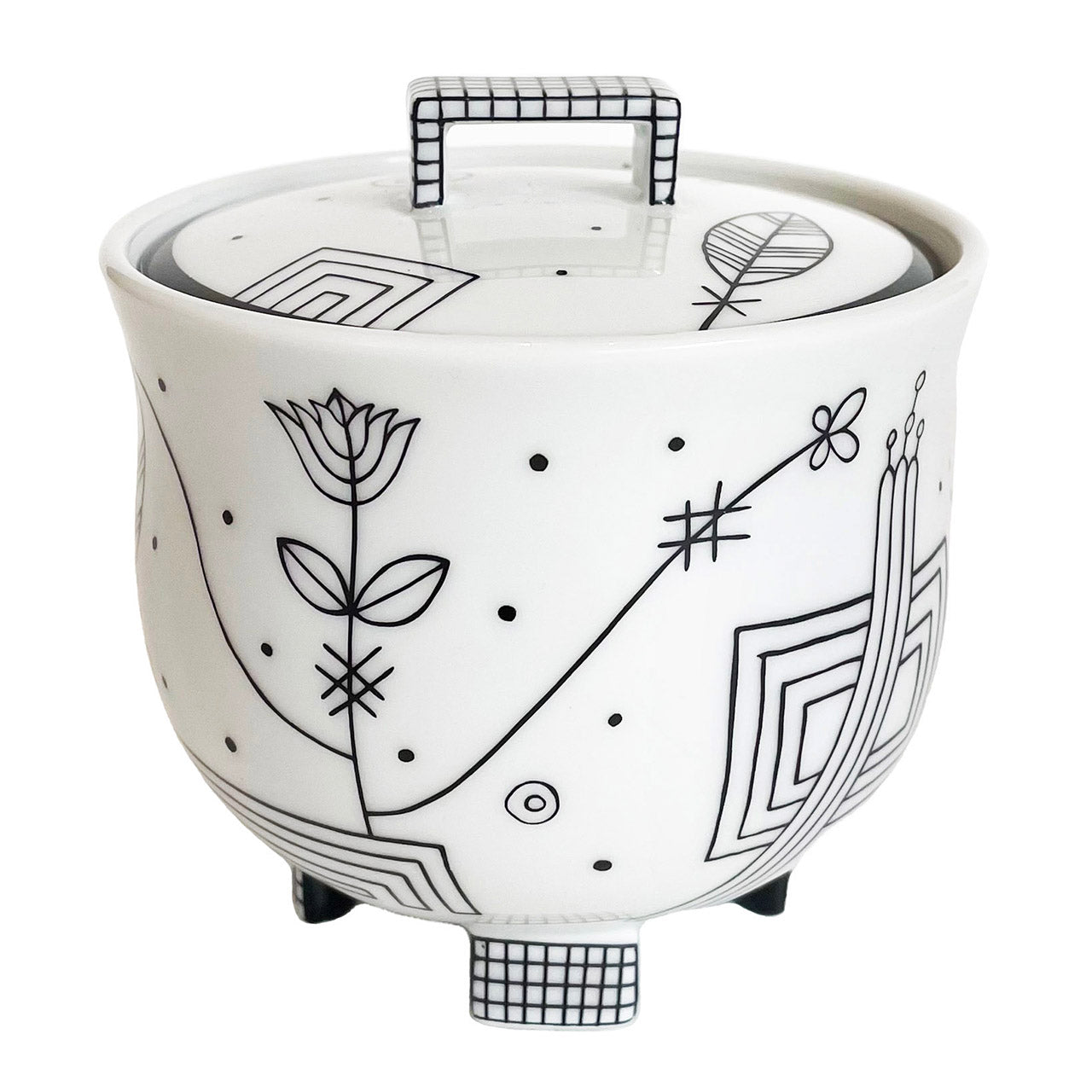 “Mythos” Covered Sugar Bowl by Josef Hoffmann