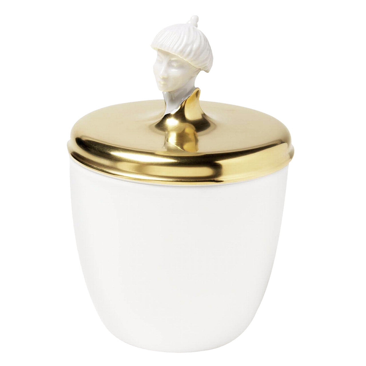 "Orient Malay" Biscuit Jar with 24K Gold Lid by Ena Rottenberg
