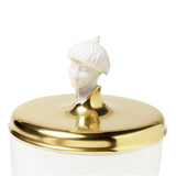 "Orient Malay" Biscuit Jar with 24K Gold Lid by Ena Rottenberg