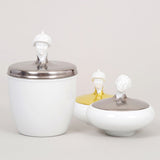 "Orient Malay" Biscuit Jar with 24K Gold Lid by Ena Rottenberg