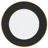 "Schubert" Charger in Pale Pink & Narrow Gold Rim