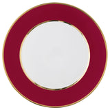 "Schubert" Charger in Black & Narrow Gold Rim