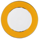 "Schubert" Charger in Black & Narrow Gold Rim