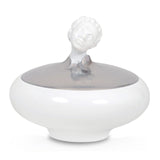 "Orient African" Sugar Bowl with Platinum Lid by Ena Rottenberg