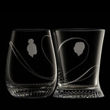 Pair of "J. & L." Tumblers Arabesque by BCXSY