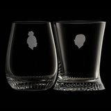 Pair of "J. & L." Tumblers Arabesque by BCXSY