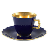 "Belvedere" Coffee Cup & Saucer Yellow & 24K Gold