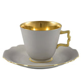 "Belvedere" Coffee Cup & Saucer Cobalt & 24K Gold