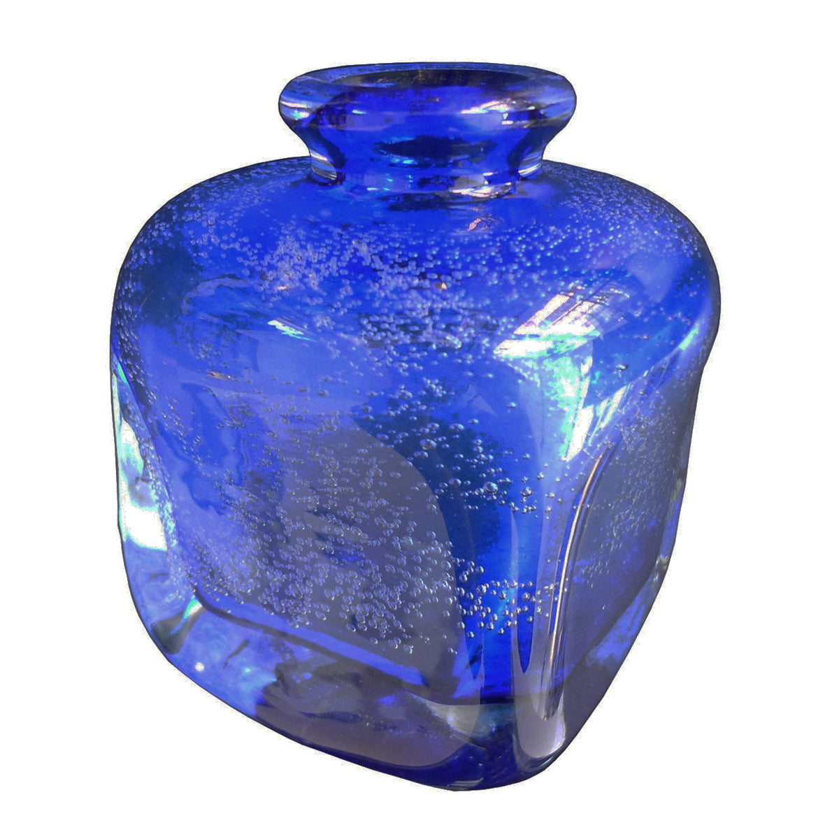 Blue German Studio Glass Vase (Missing)