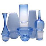 Large "Groove Curved Bottle" in Blue by Furthur Design