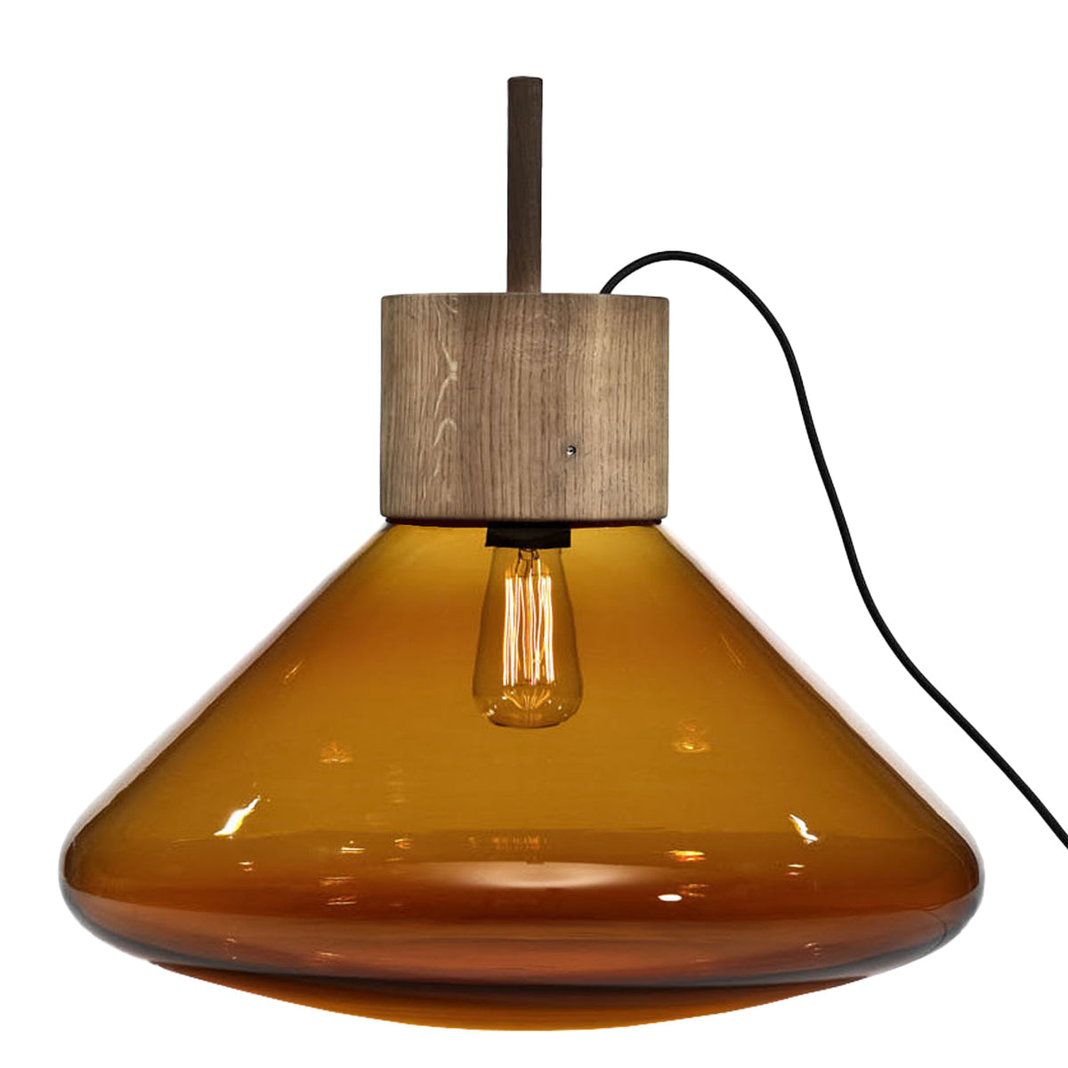 "Muffins" 852 Table Lamp Cognac Transparent by Lucie Koldova & Dan Yeffet