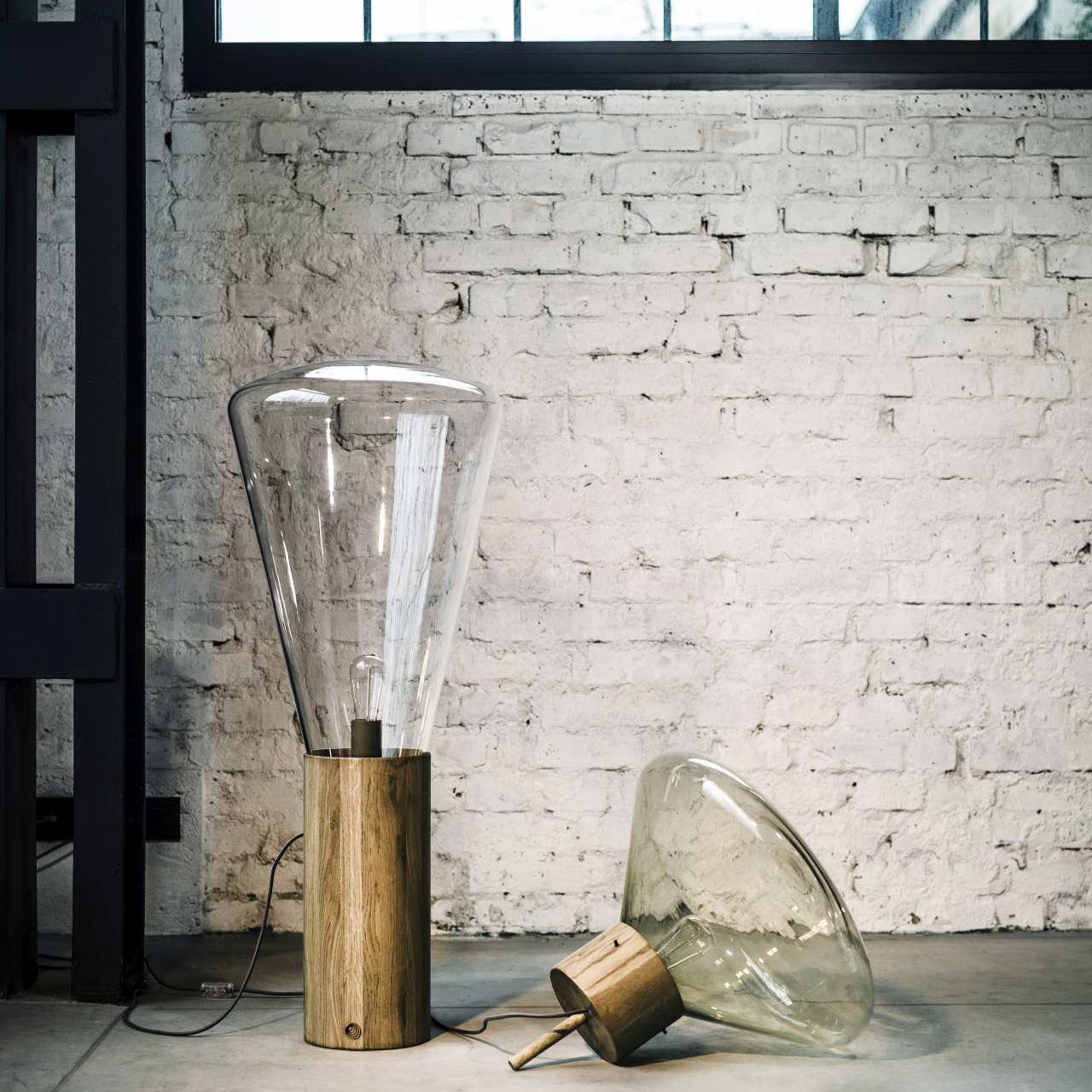 "Muffins" 853 Tall Table Lamp Triplex Opal by Lucie Koldova & Dan Yeffet