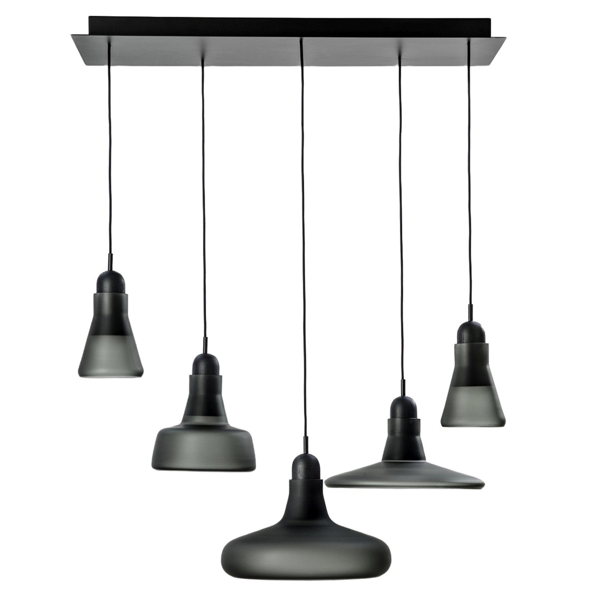 "Shadows" 1000 Chandelier in Metal by Lucie Koldova & Dan Yeffet